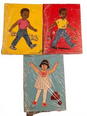 VTG Playskool Wooden Puzzle Lot of 3 Judy/Instructo